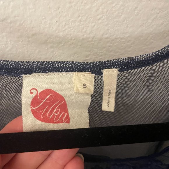 Anthropologie Lilka Blue Sheer Tank - Size Small - Picture 4 of 4